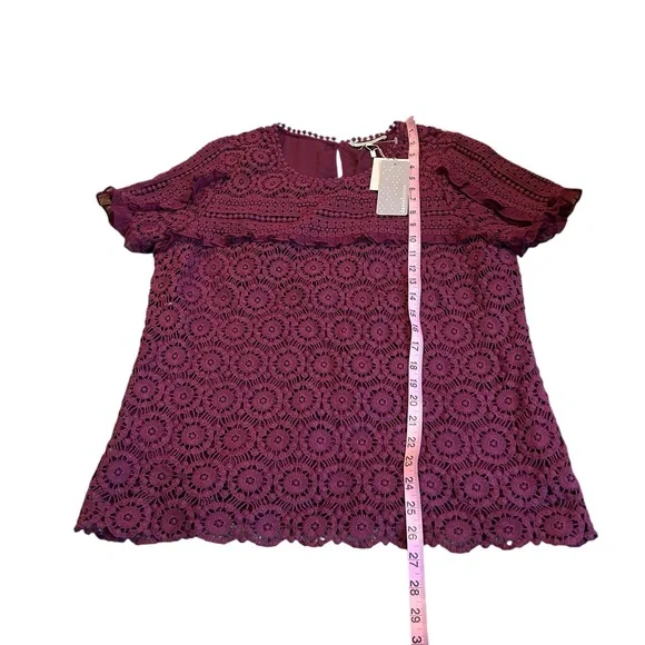 DANIEL RAINN crochet blouse nwt - Picture 2 of 5